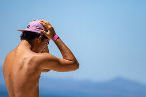 Purple 5 Panel Hat - Logo