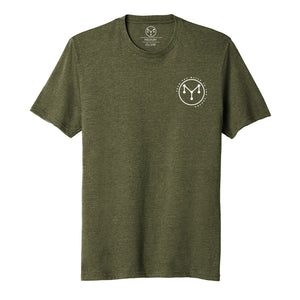 Military Green Molecular Logo - Short Sleeve - Men